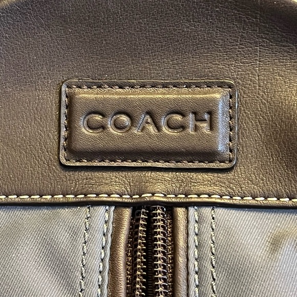 Coach Charcoal and Brown Belt Chest Back Sling Bag F70692 - Picture 6 of 13